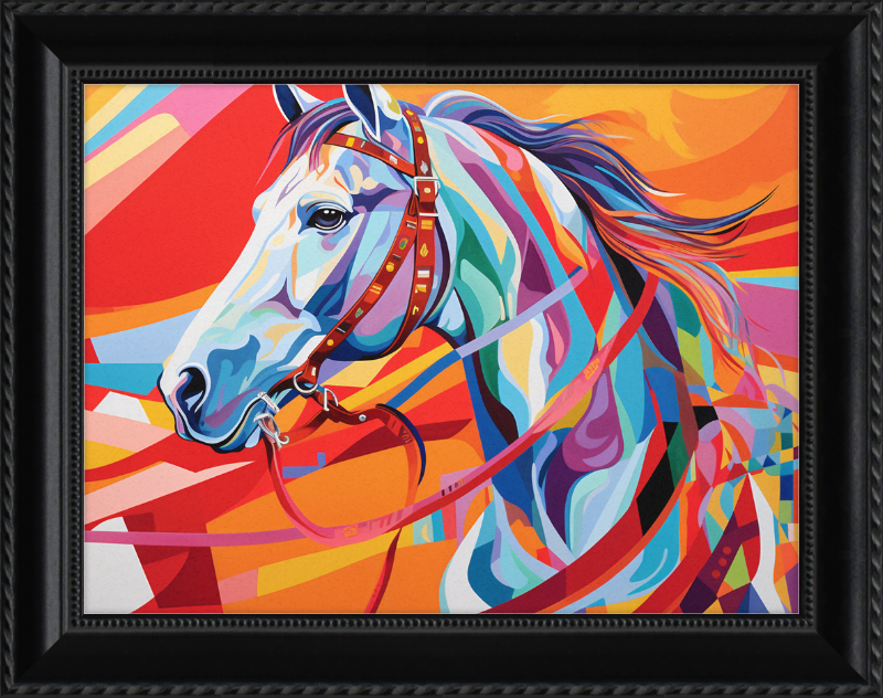 Neon Fantasy I - Professionally Framed and Matted Print