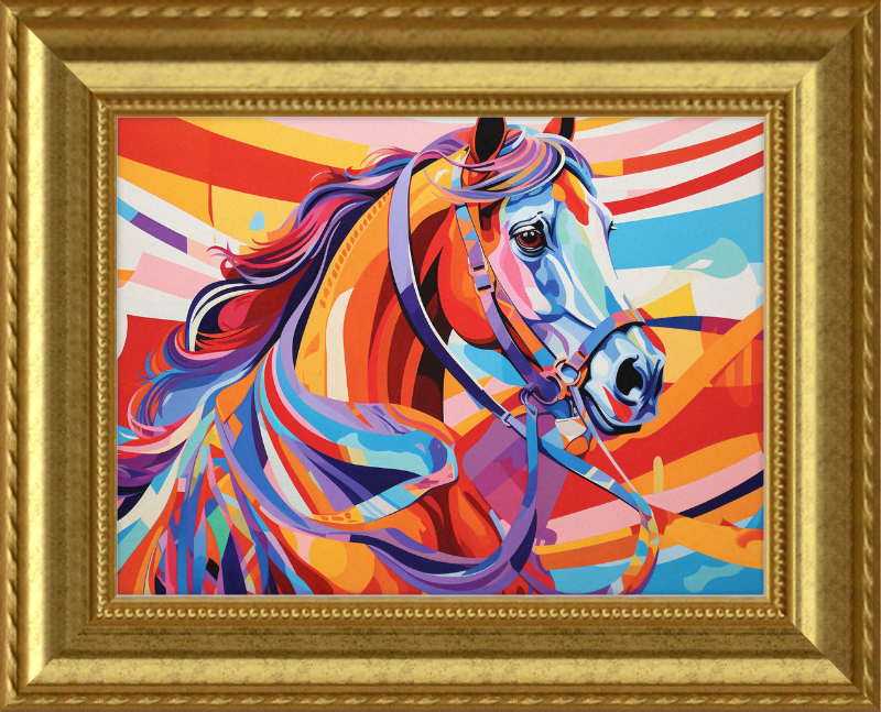 Neon Fantasy II - Professionally Framed & Matted