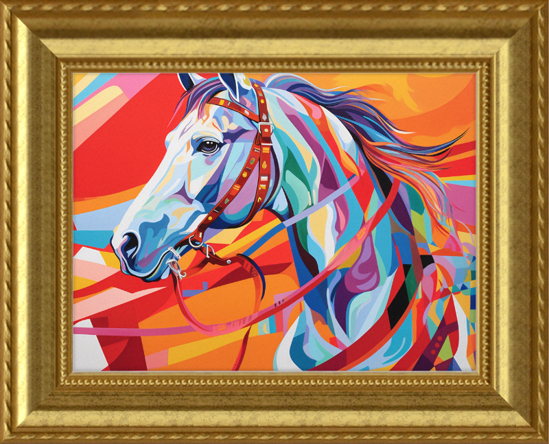 Neon Fantasy I - Professionally Framed and Matted Print