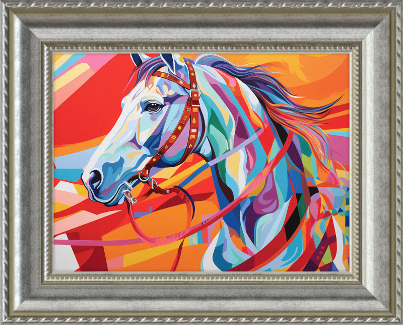 Neon Fantasy I - Professionally Framed and Matted Print