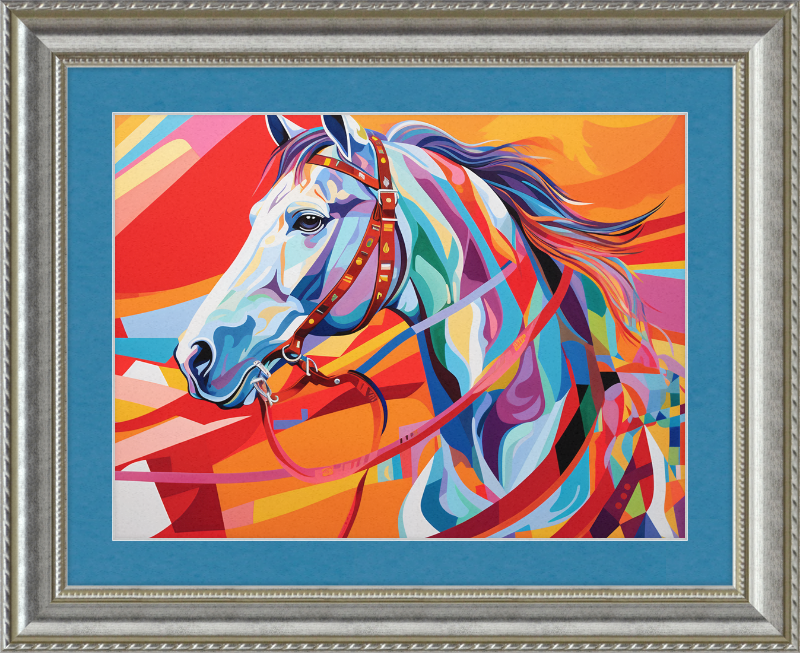 Neon Fantasy I - Professionally Framed and Matted Print