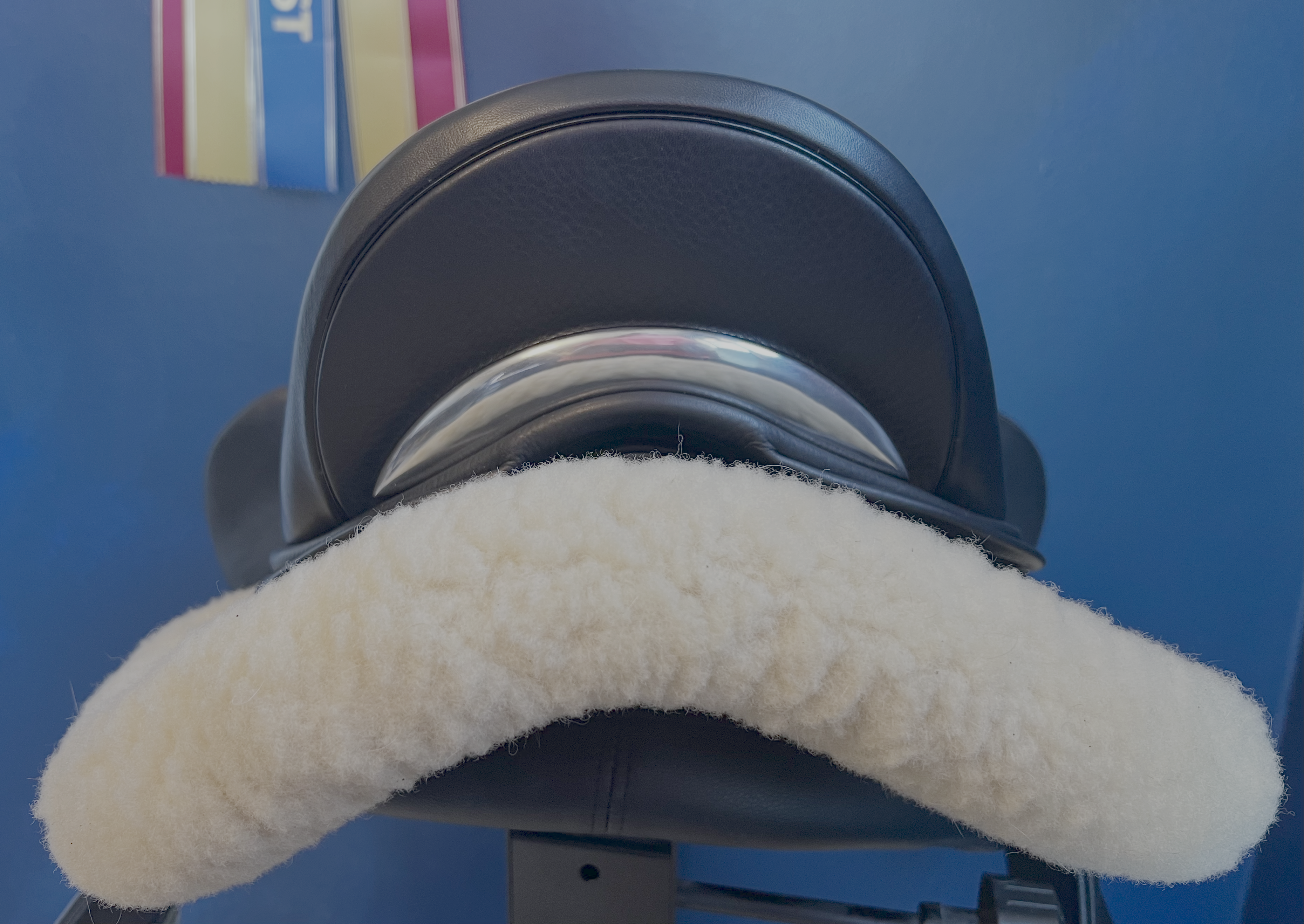 17" DMK Pinnacle Dressage Saddle.  Flat Tree. High thigh, High profile blocks. Rent, Buy Demo, or Purchase New only at Delfina Saddlery.