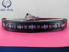 Custom Browband : Crystal Crown - 16"