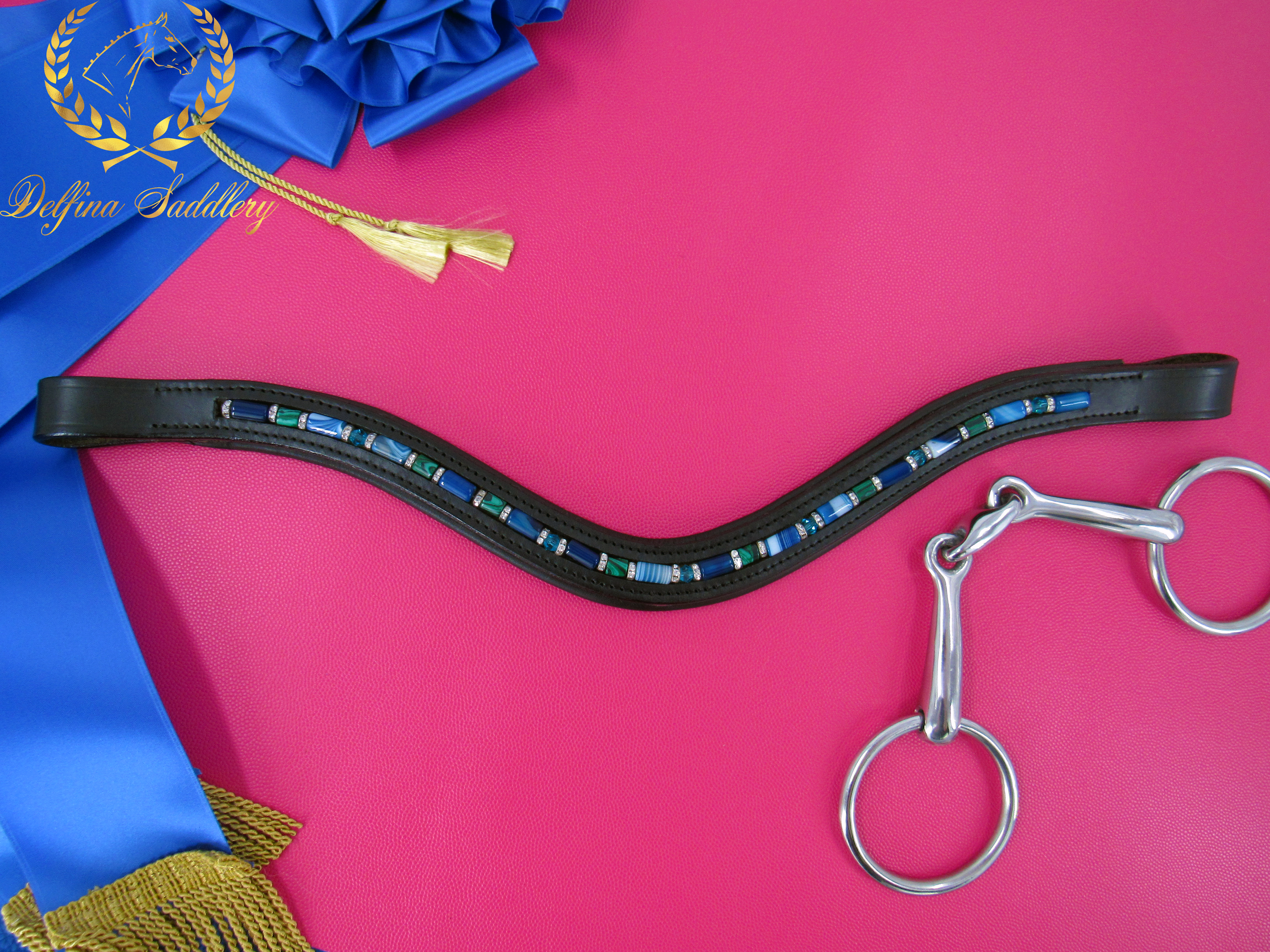 Custom Browband : Planet Earth - 16"