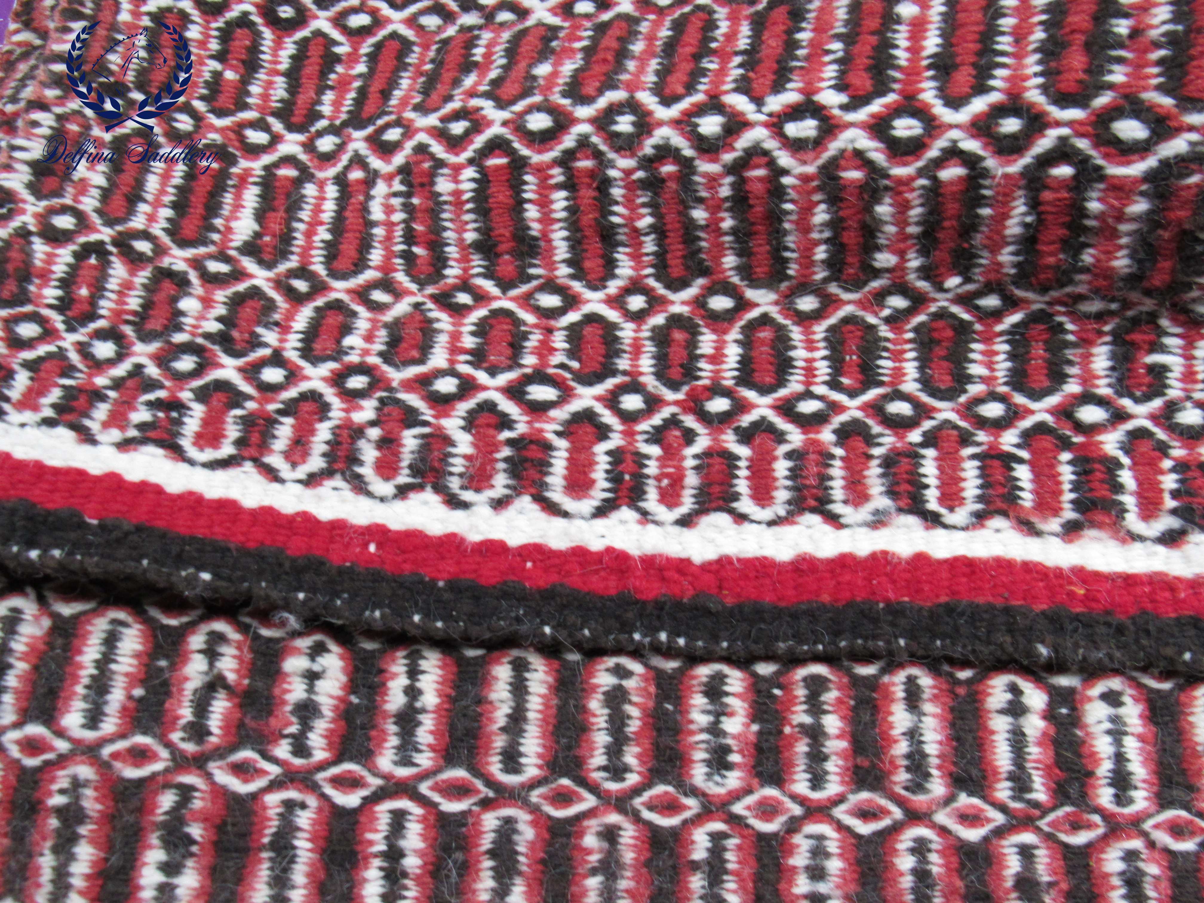 100% Genuine Navajo Saddle Blanket Pad Woven by Navajo Artist Virginia Bia
