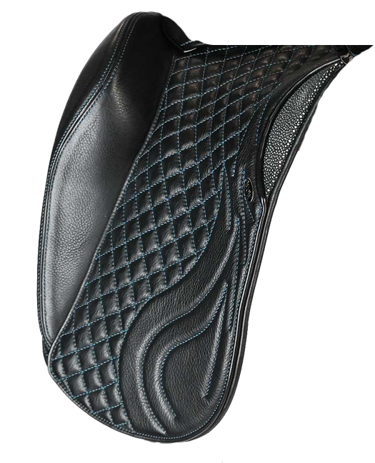 WOW Giant, High, Fixed-Block Dressage Flap in Designer on Fire Style