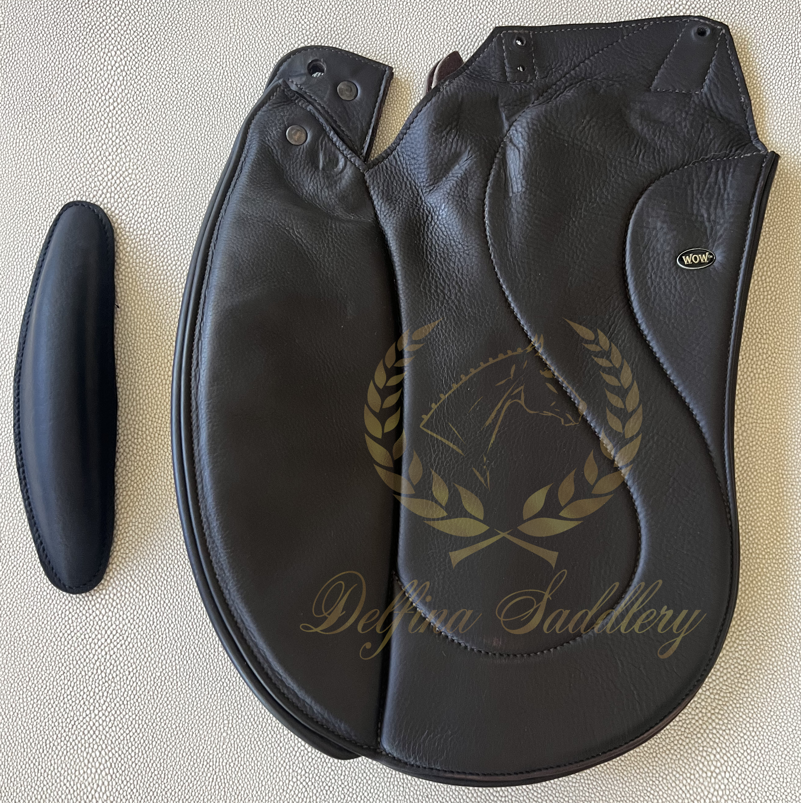 17" WOW Custom (Elite) Competitor Dressage Movable Block Saddle