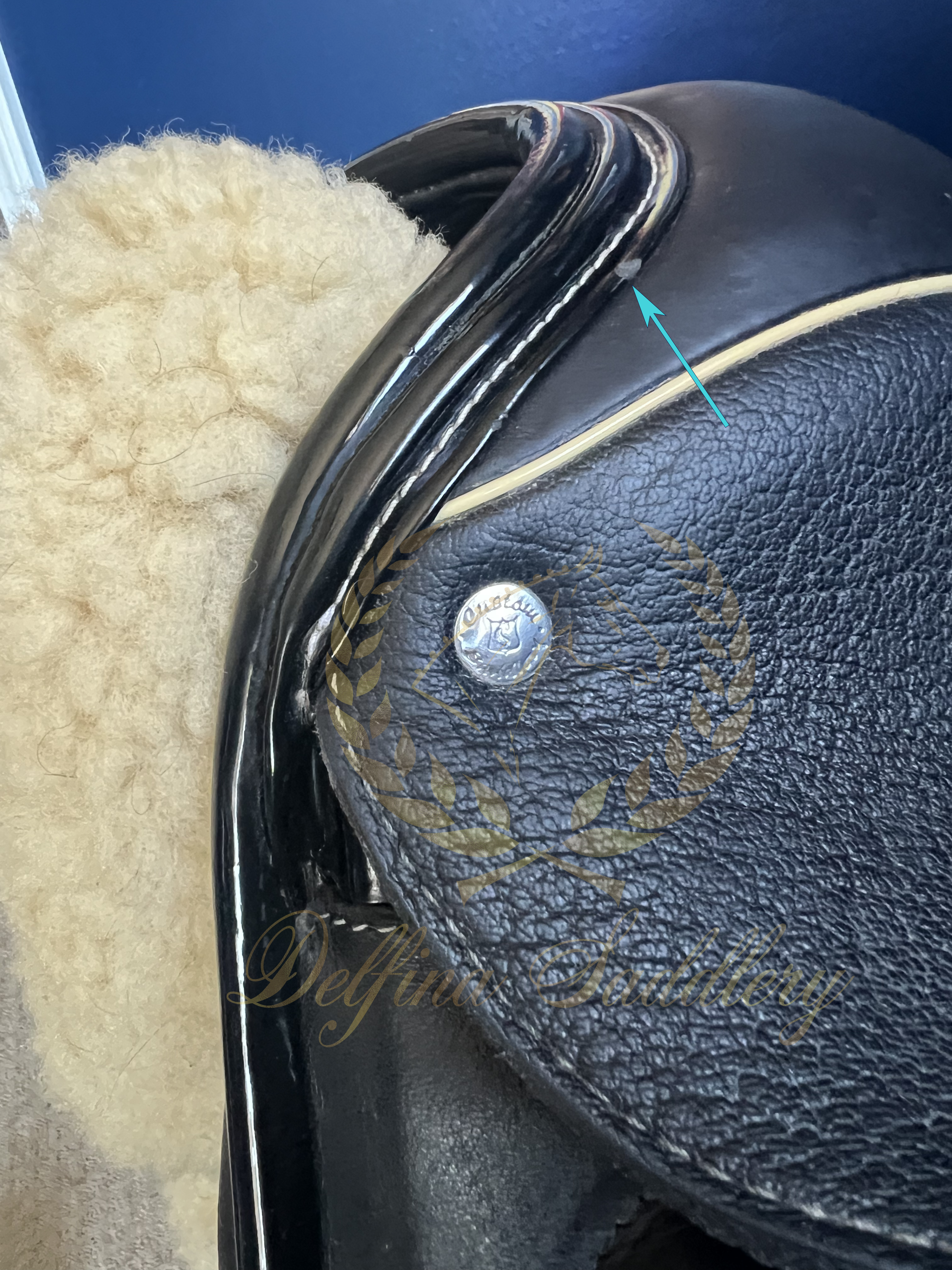 17.5" Custom Saddlery Icon Coda W / 26 / Full Buffalo **Wool Flocked**