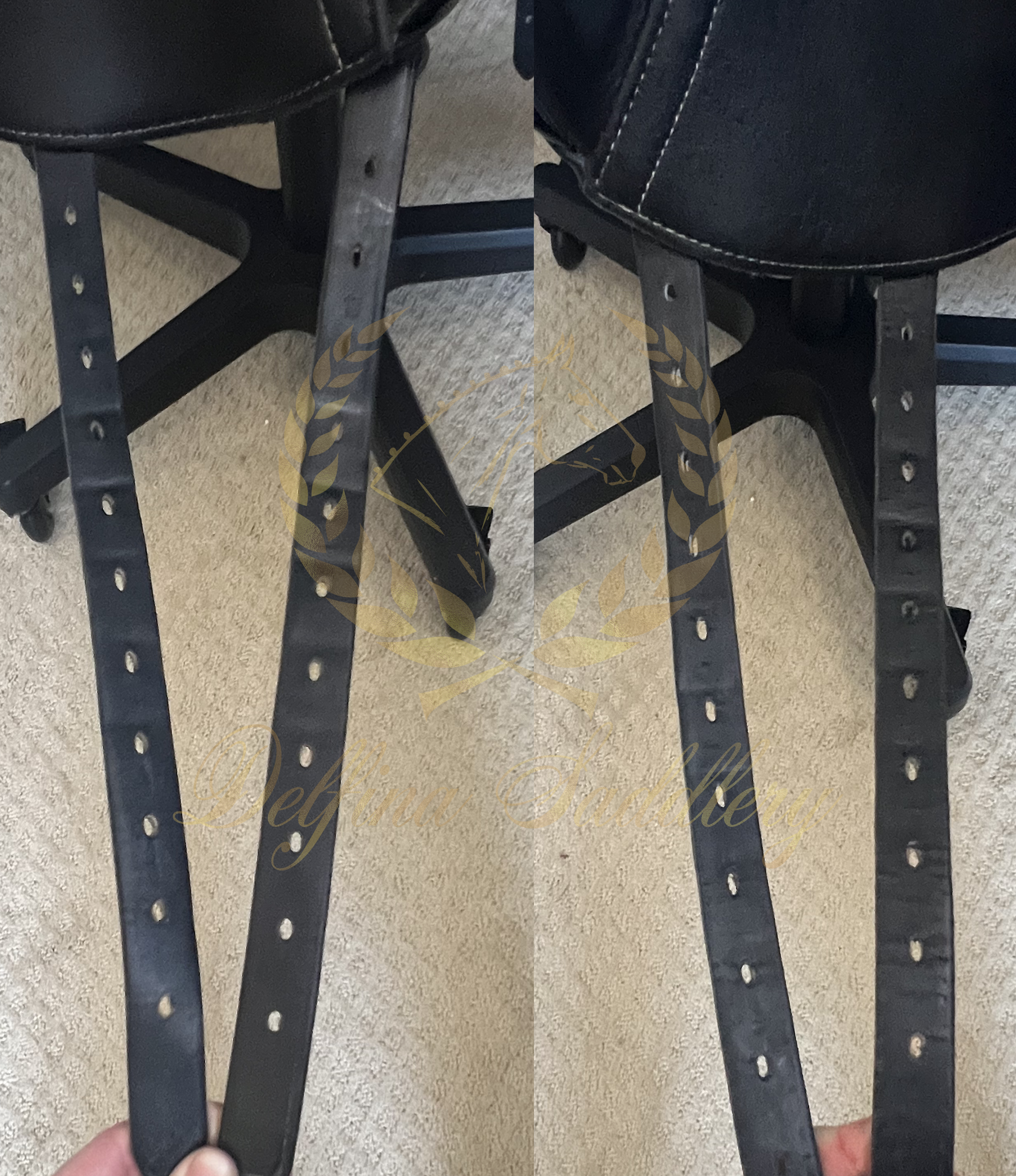 17.5" Custom Saddlery Icon Coda W / 26 / Full Buffalo **Wool Flocked**