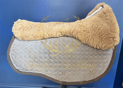 Custom Mattes Platinum EuroFit Dressage Pad - Petrol & Gold